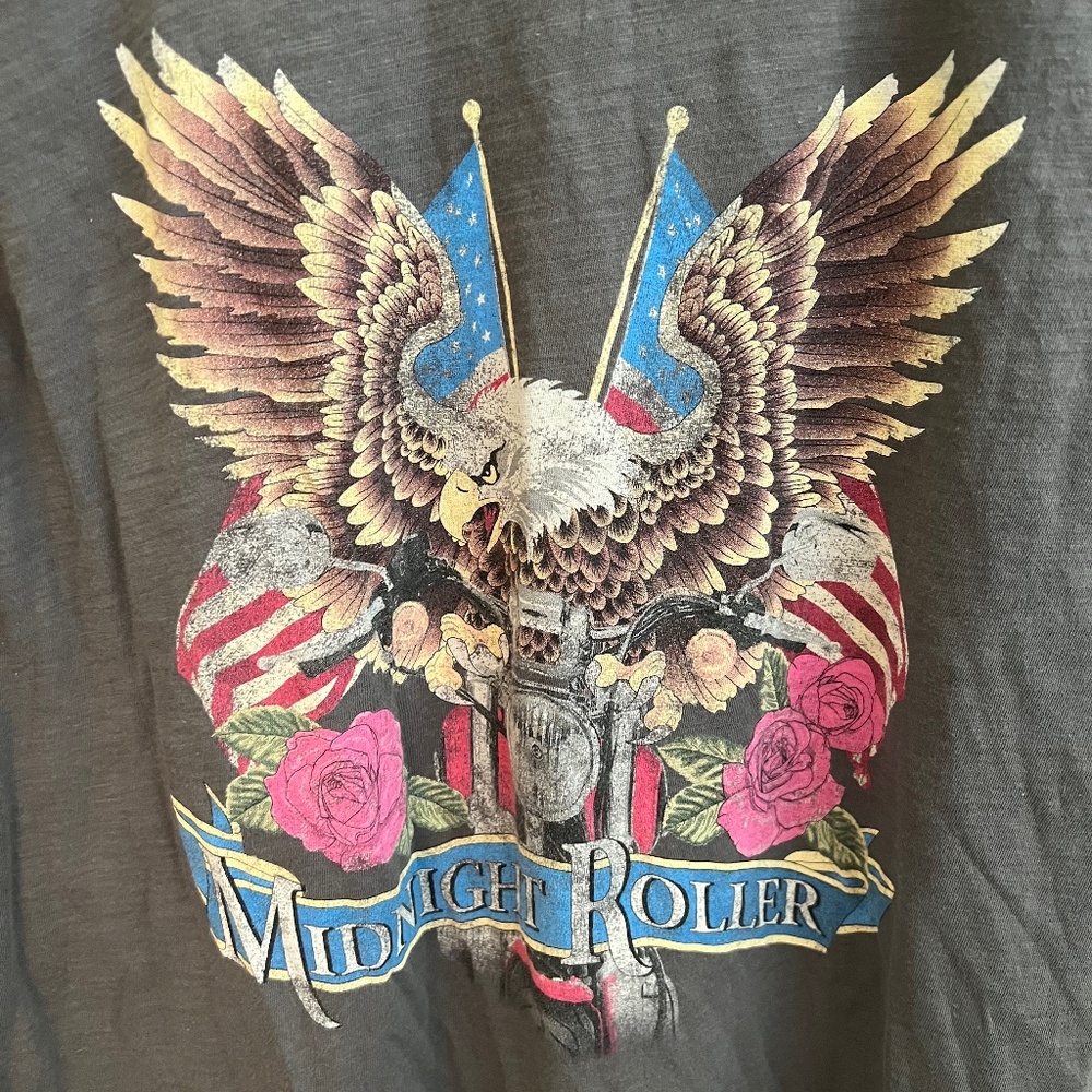 NWT Rare Spell & The Gypsy Collective Real Steeler Muscle Tank Charcoal Medium